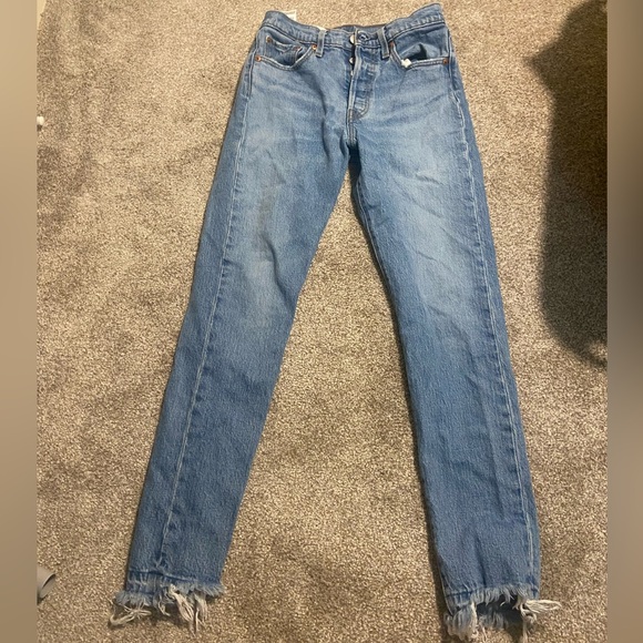 Levi's Blue Skinny Jeans High-Rise Vintage Look - Picture 1 of 4